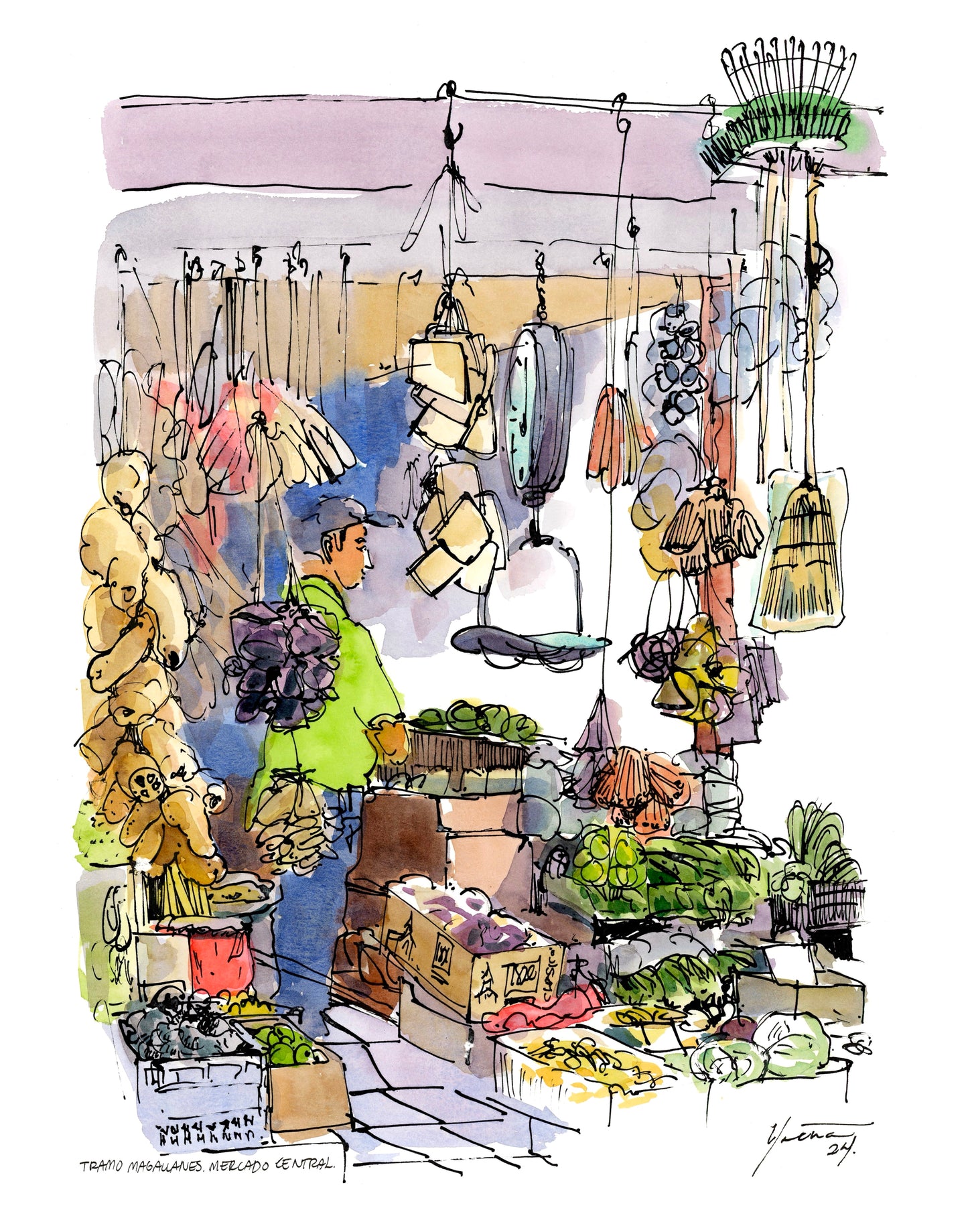 Print puesto en el Mercado Central