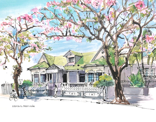 Print Casa Rosa en Paseo Colón