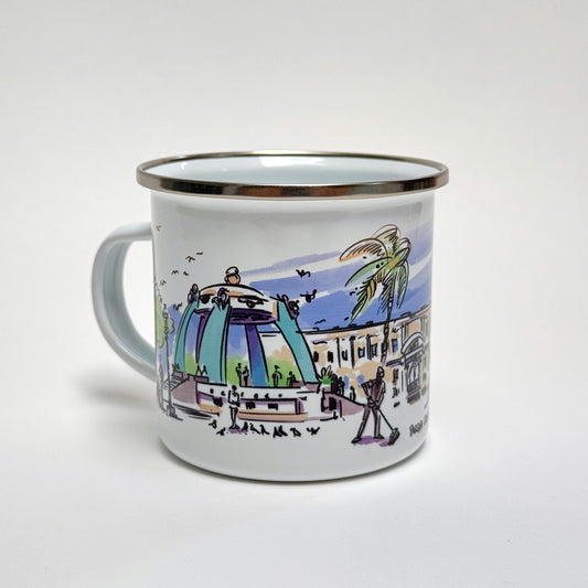 Taza peltre Parque Central