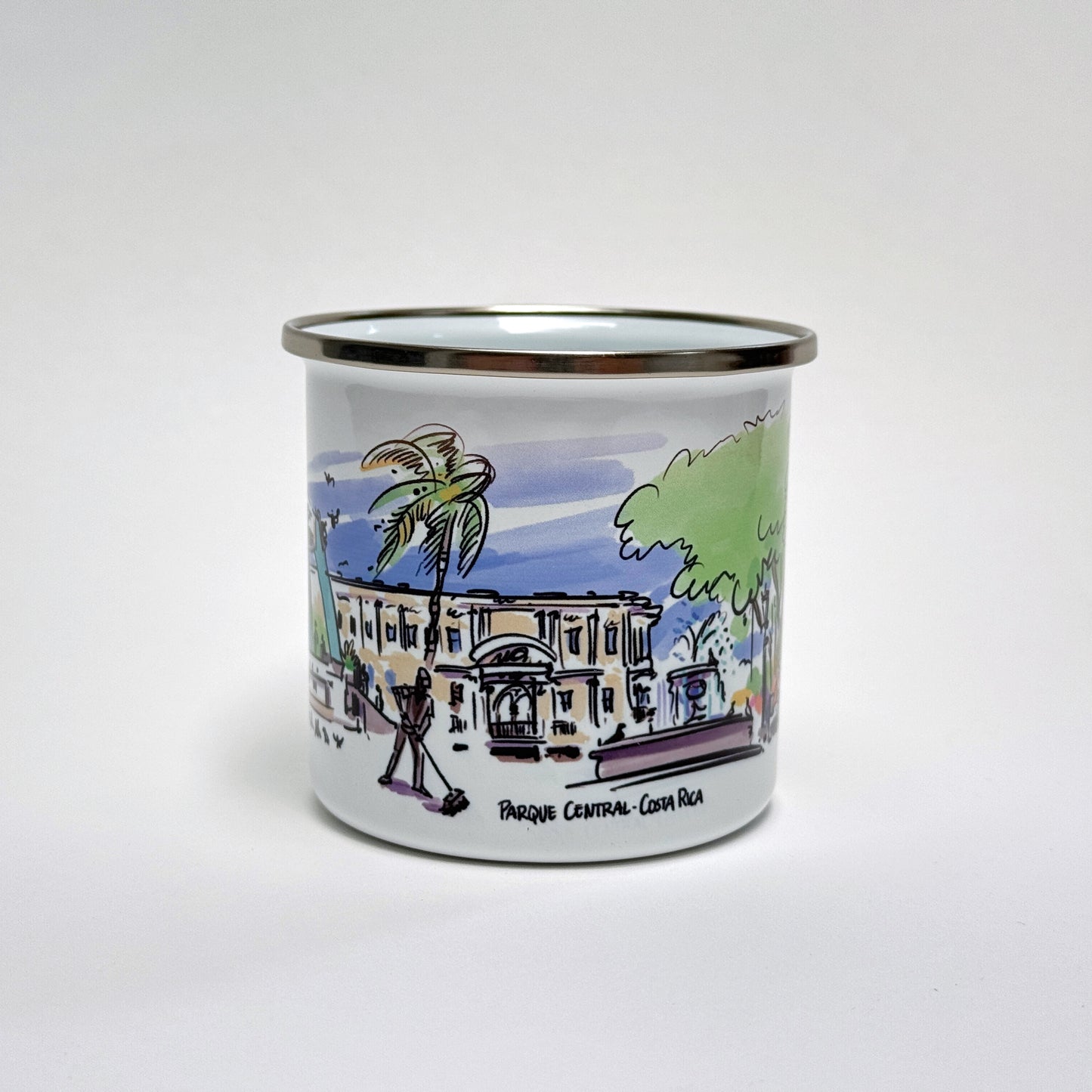 Taza peltre Parque Central
