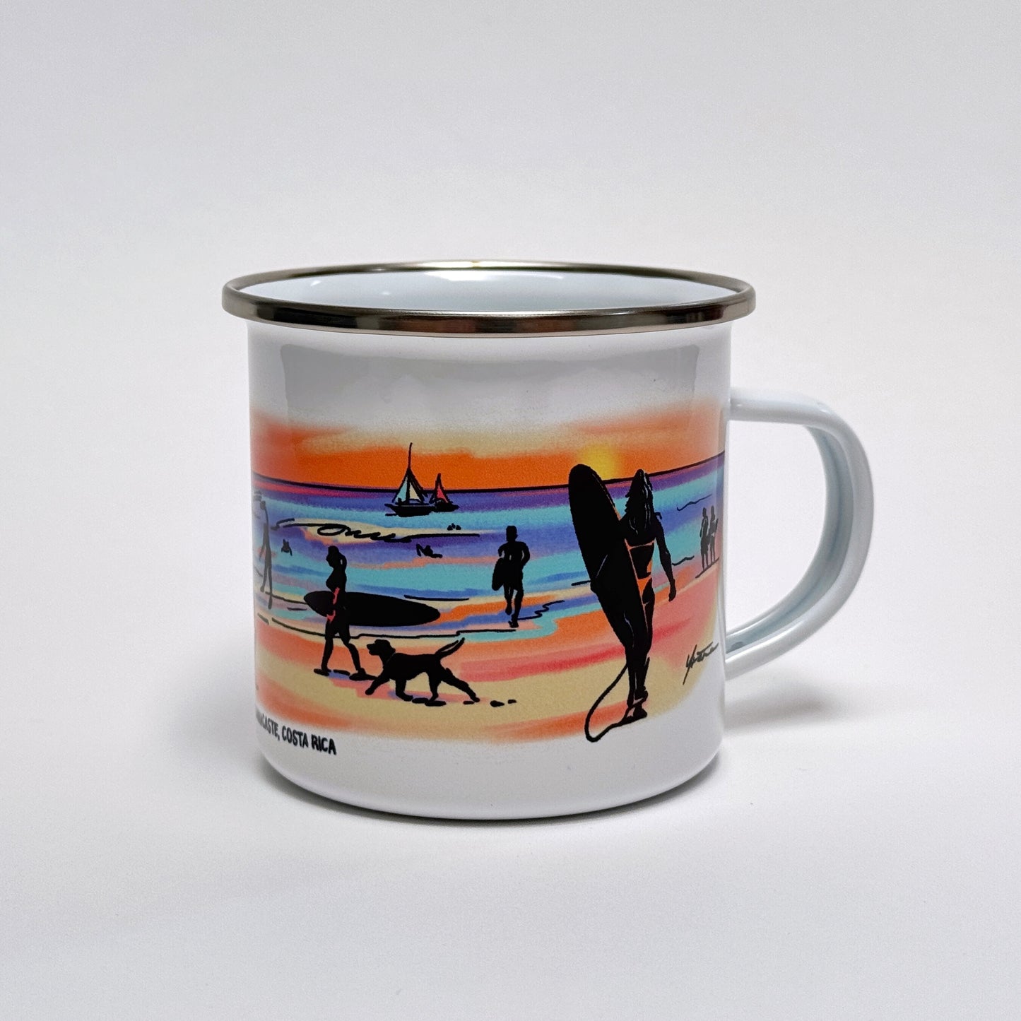 Taza Peltre Playa