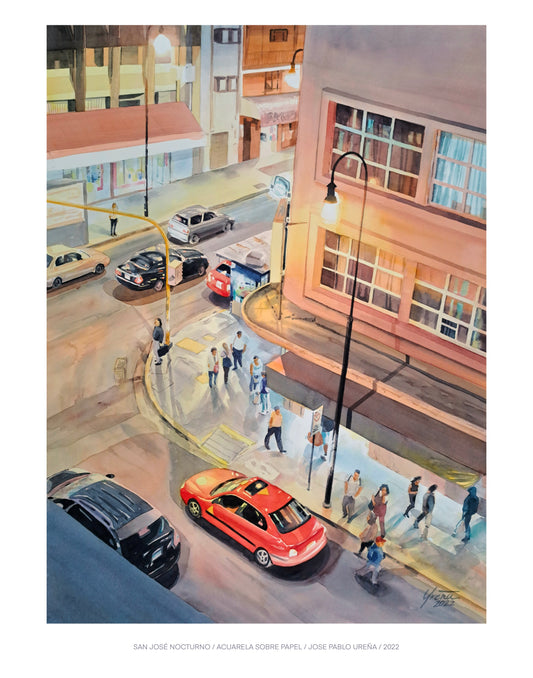 Print San José Nocturno
