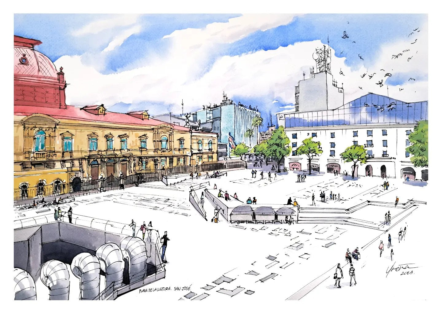 Print Plaza de la Cultura