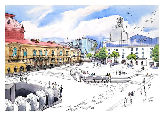 Print Plaza de la Cultura