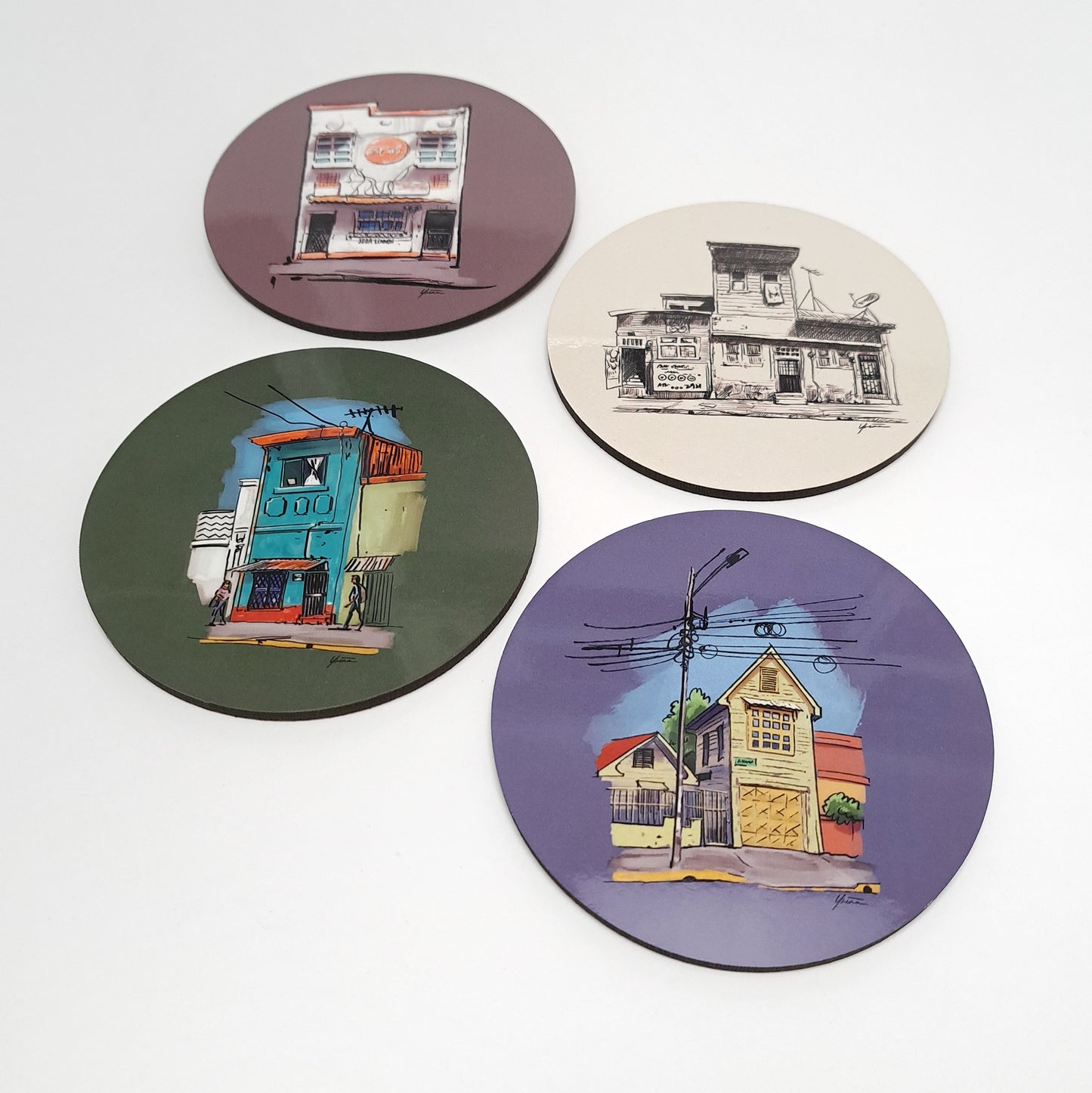 Posavasos barrios de San José